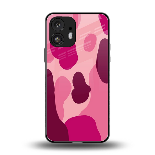 Pink Carousel back phone cover | glass case for nothing phone 2