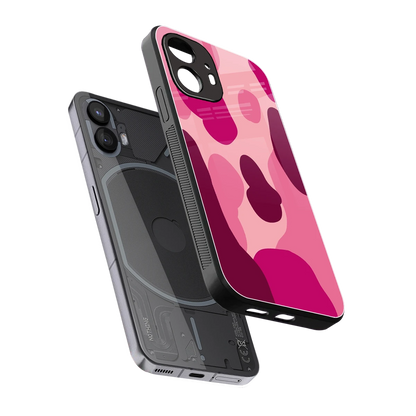 Pink Carousel sleek nothing phone 2 cover with tempered glass back and TPU edges