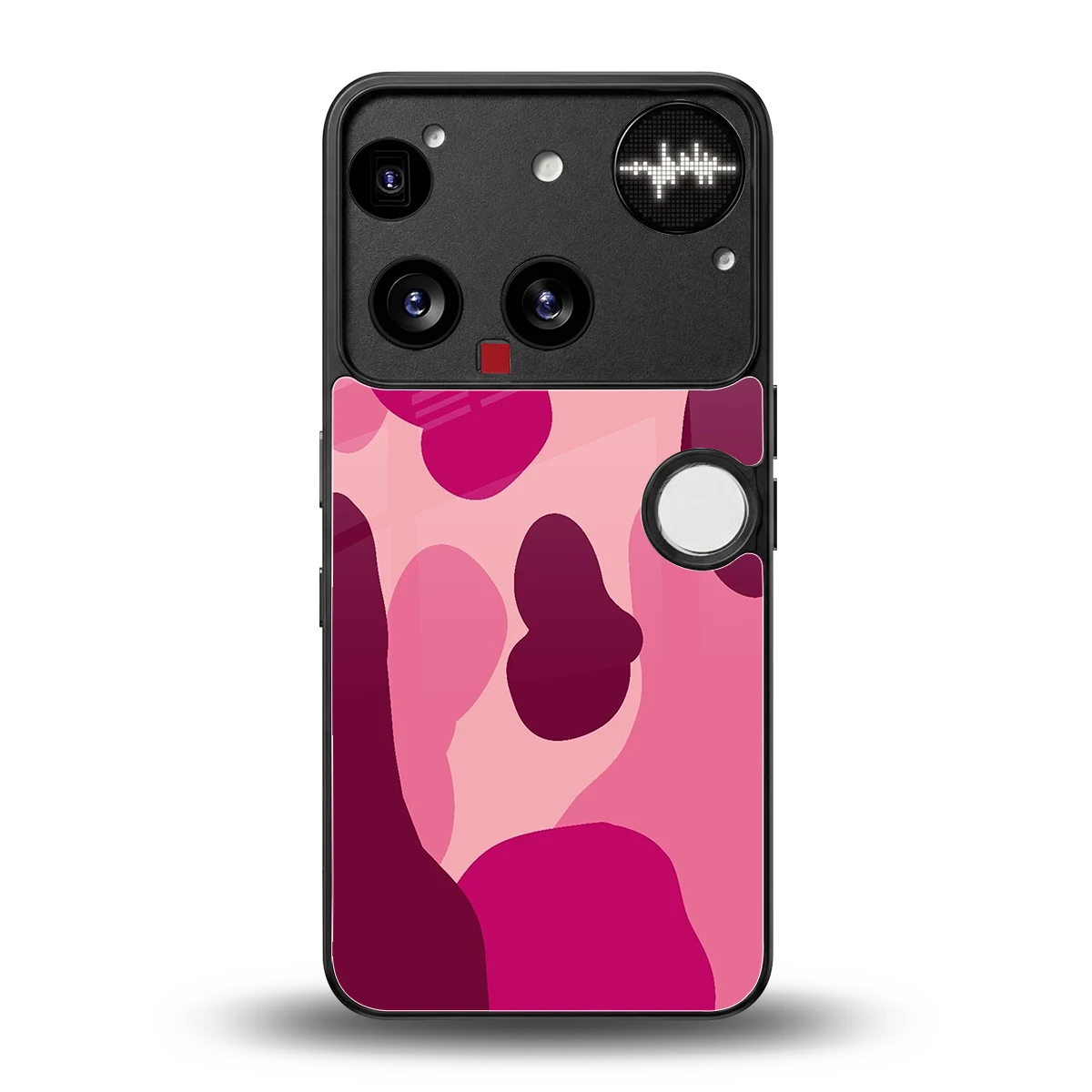 Pink Carousel back phone cover | glass case for nothing phone 3