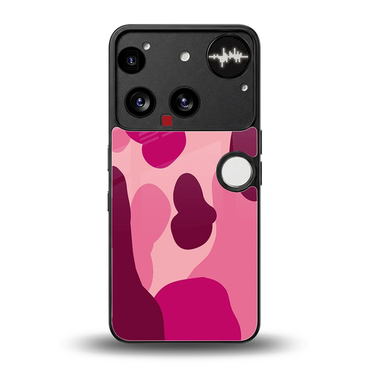 Pink Carousel back phone cover | glass case for nothing phone 3