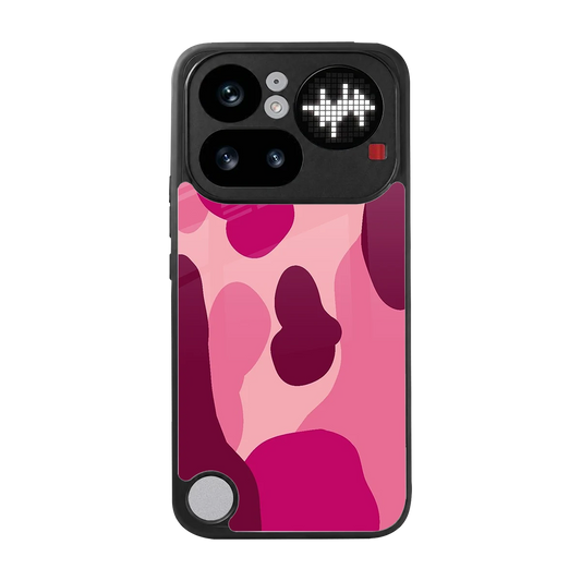 Pink Carousel back phone cover | glass case for nothing phone 4a pro