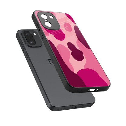 Pink Carousel sleek oneplus 15r cover with tempered glass back and TPU edges