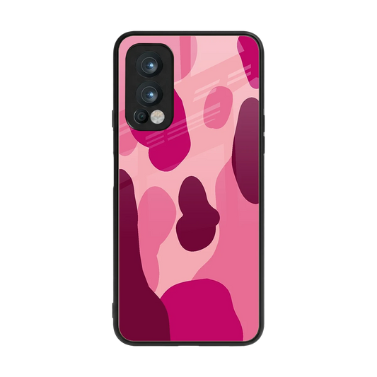 Pink Carousel back phone cover | glass case for oneplus nord 2