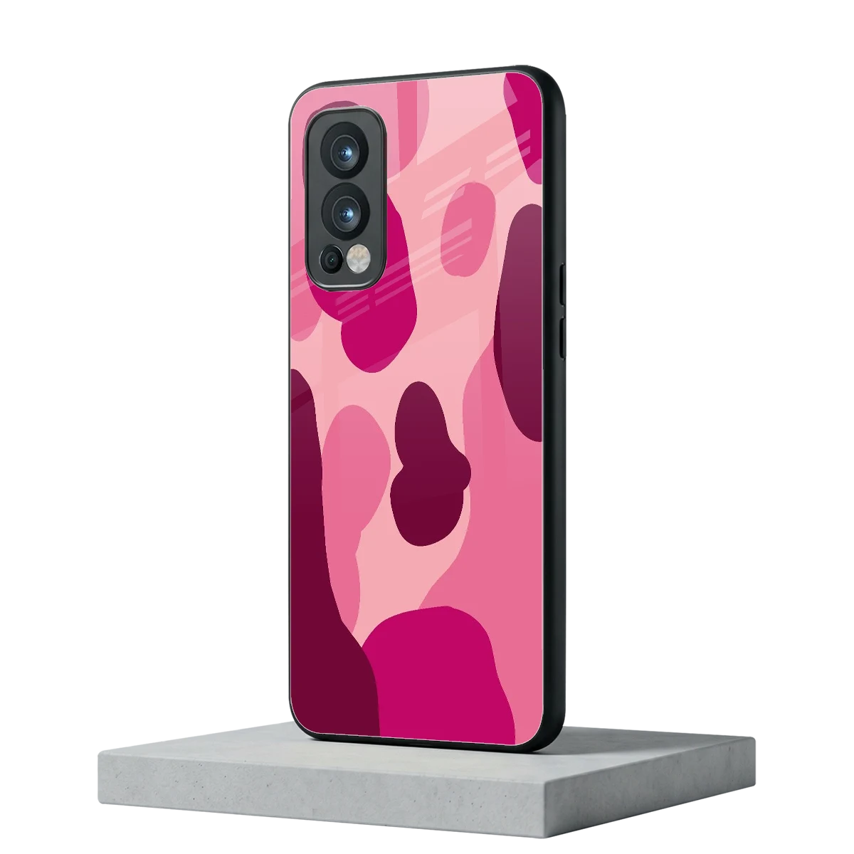 Pink Carousel oneplus nord 2 mobile cover | shockproof glass phone case