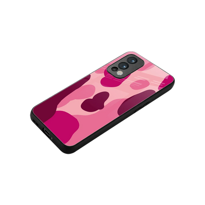 Pink Carousel stylish phone case for oneplus nord 2 | glossy glass and slim fit
