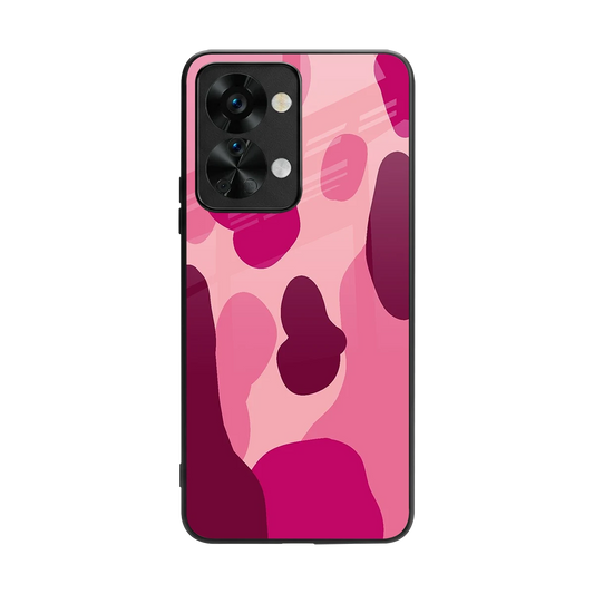 Pink Carousel back phone cover | glass case for oneplus nord 2t