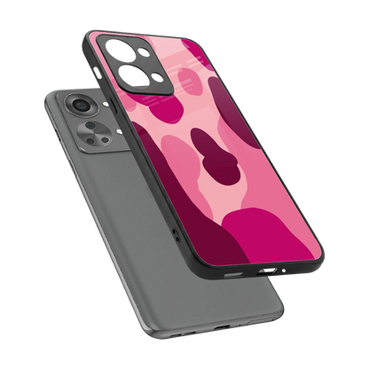 Pink Carousel sleek oneplus nord 2t cover with tempered glass back and TPU edges