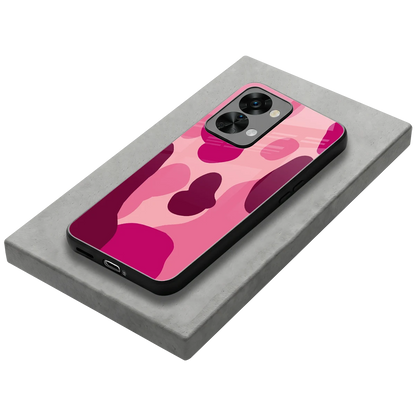 Pink Carousel stylish phone case for oneplus nord 2t | glossy glass and slim fit