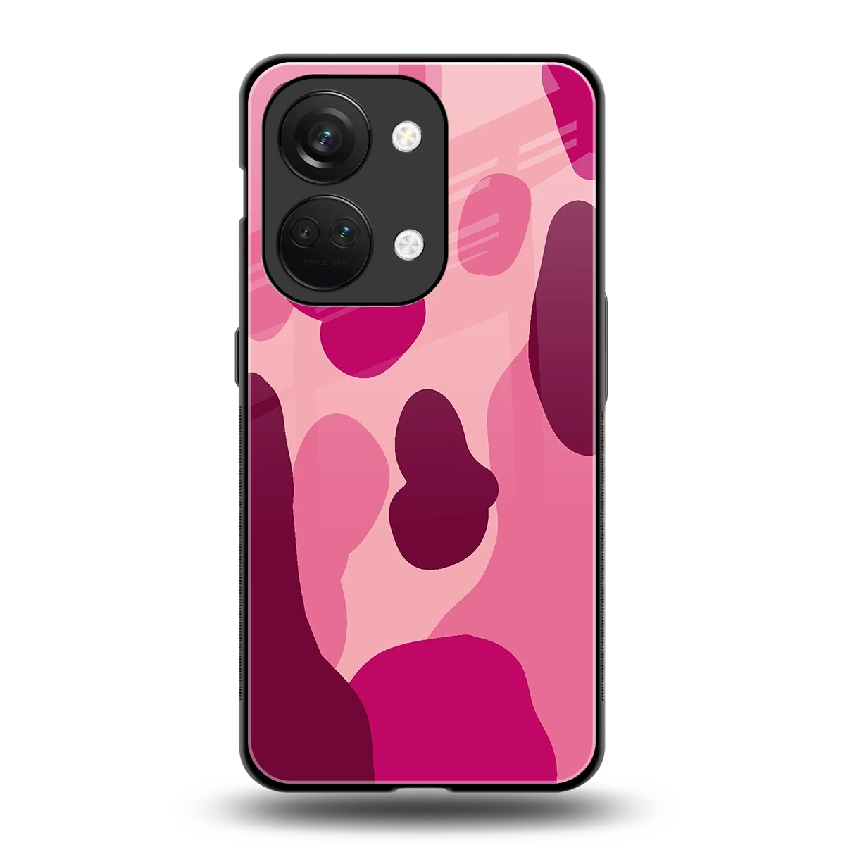 Pink Carousel back phone cover | glass case for oneplus nord 3