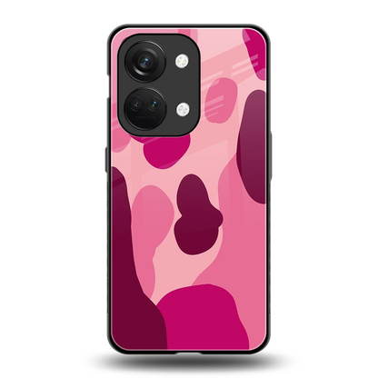 Pink Carousel back phone cover | glass case for oneplus nord 3