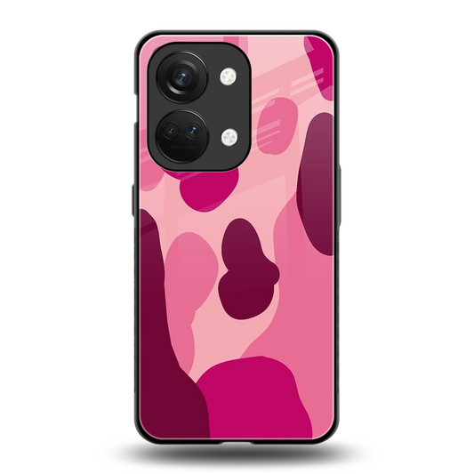 Pink Carousel back phone cover | glass case for oneplus nord 3