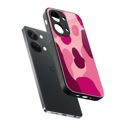 Pink Carousel sleek oneplus nord 3 cover with tempered glass back and TPU edges