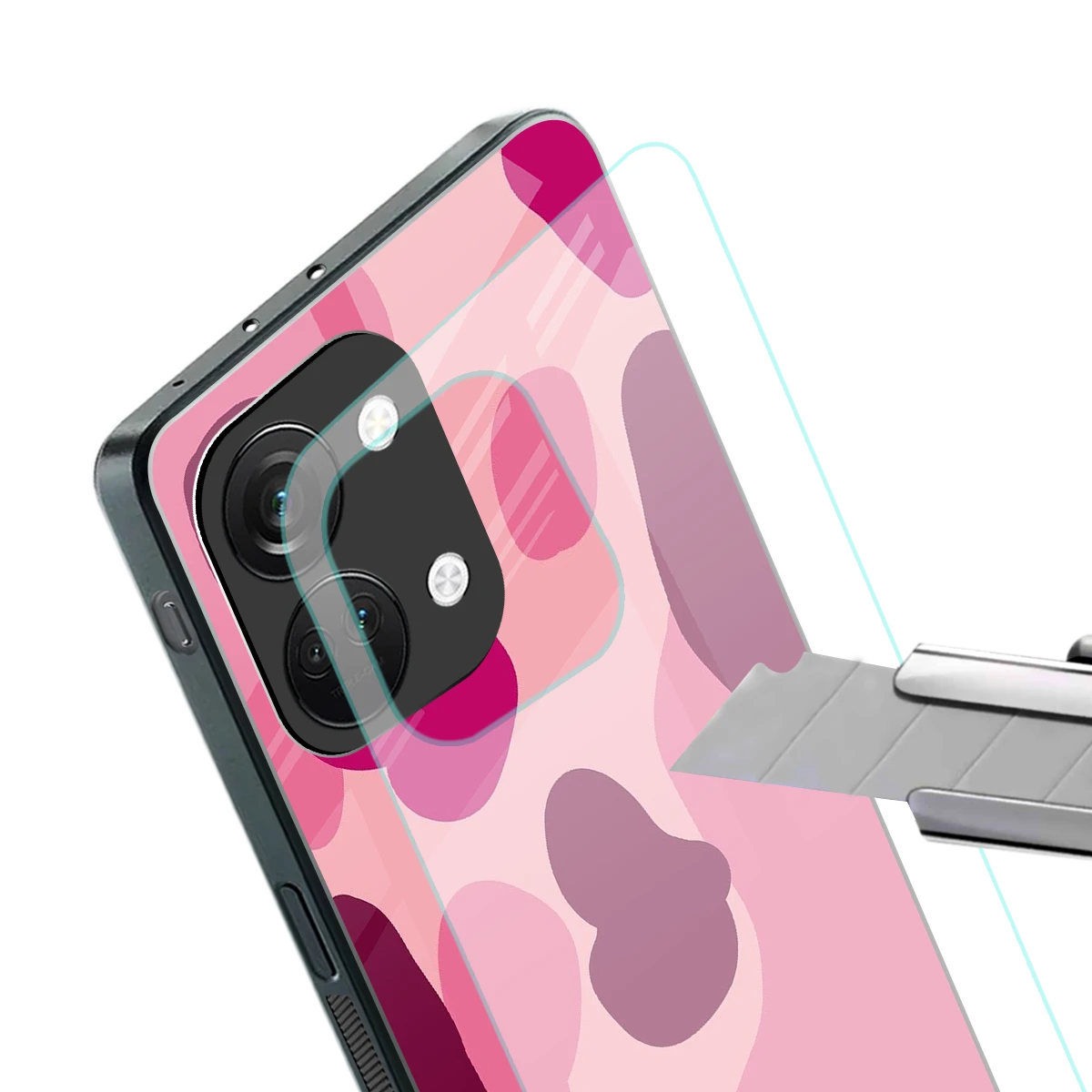 Pink Carousel stylish phone case for oneplus nord 3 | glossy glass and slim fit