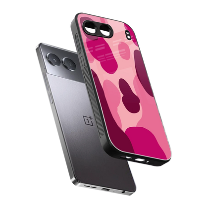 Pink Carousel sleek oneplus nord 4 cover with tempered glass back and TPU edges