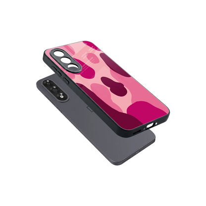 Pink Carousel sleek oneplus nord 5 cover with tempered glass back and TPU edges