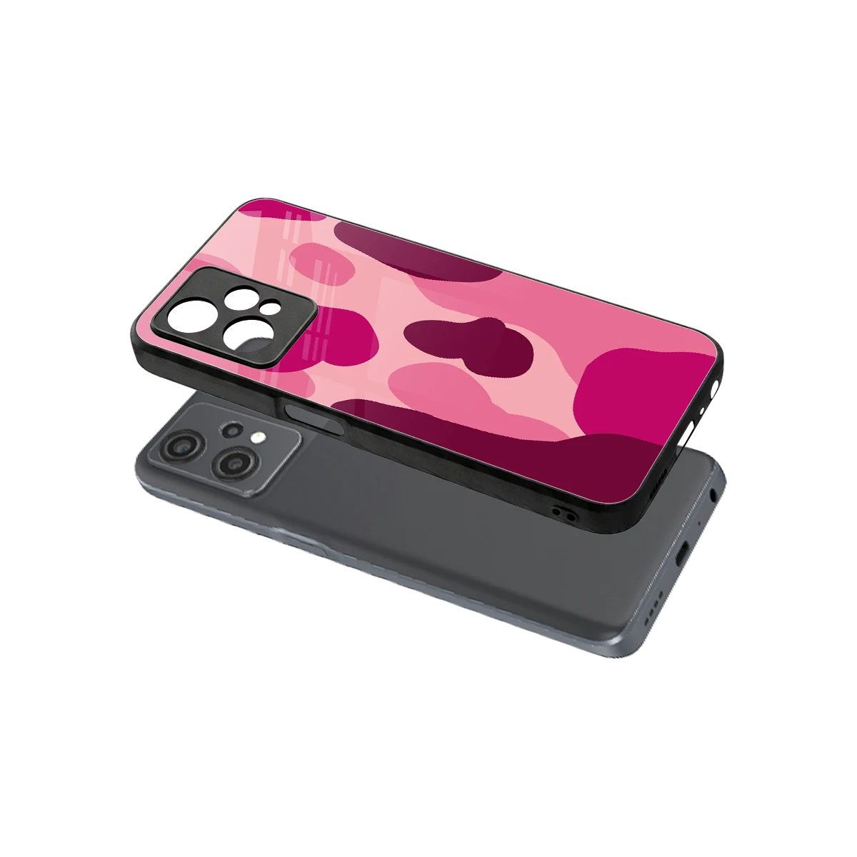 Pink Carousel sleek oneplus nord ce 2 lite cover with tempered glass back and TPU edges