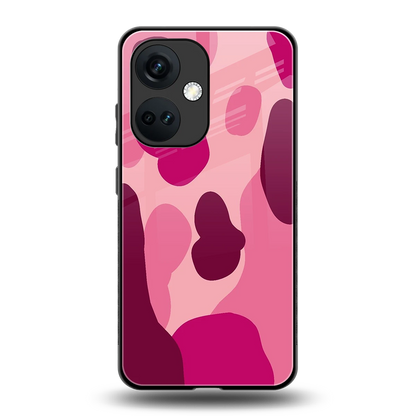 Pink Carousel back phone cover | glass case for oneplus nord ce 3