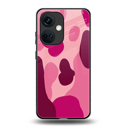 Pink Carousel back phone cover | glass case for oneplus nord ce 3