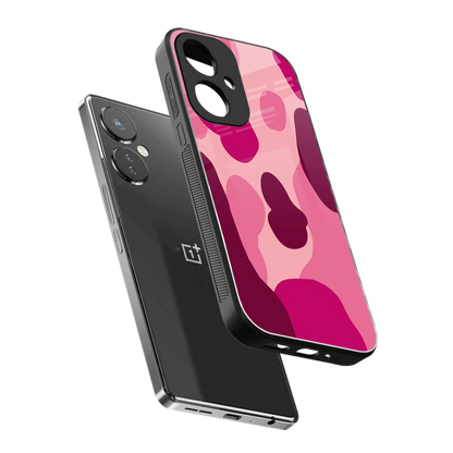 Pink Carousel sleek oneplus nord ce 3 cover with tempered glass back and TPU edges