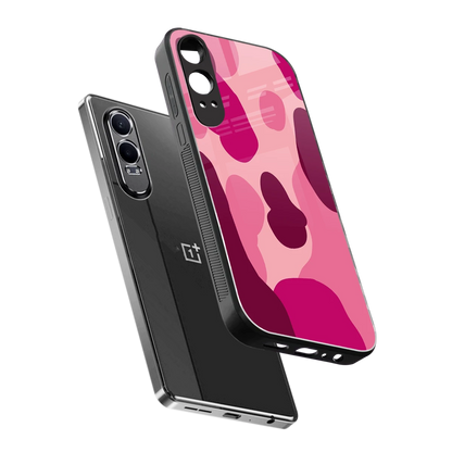 Pink Carousel sleek oneplus nord ce 4 lite cover with tempered glass back and TPU edges