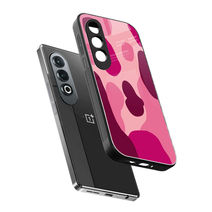 Pink Carousel sleek oneplus nord ce 4 cover with tempered glass back and TPU edges