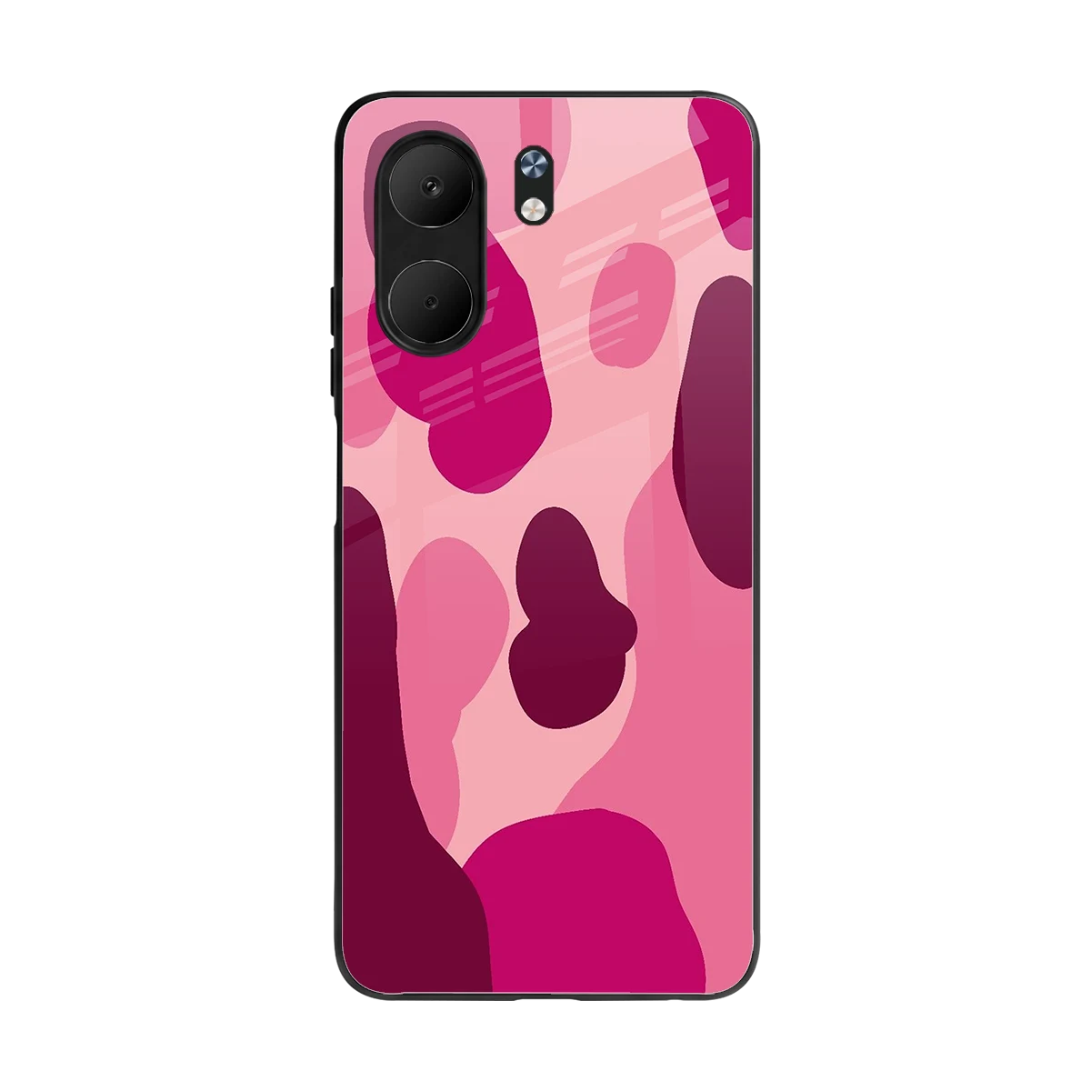 Pink Carousel back phone cover | glass case for oppo a5x 5g