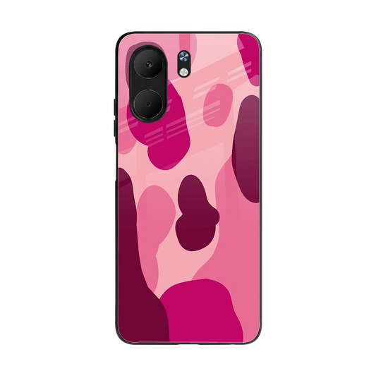 Pink Carousel back phone cover | glass case for oppo a5x 5g