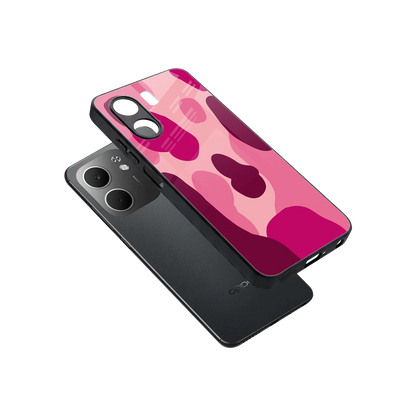 Pink Carousel sleek oppo a5x 5g cover with tempered glass back and TPU edges