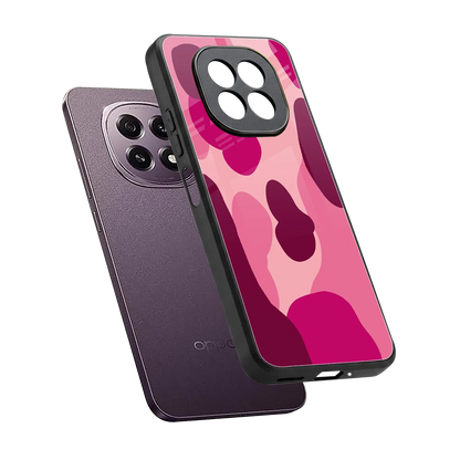 Pink Carousel sleek oppo f29 5g cover with tempered glass back and TPU edges