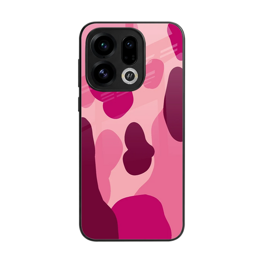 Pink Carousel back phone cover | glass case for oppo find x9