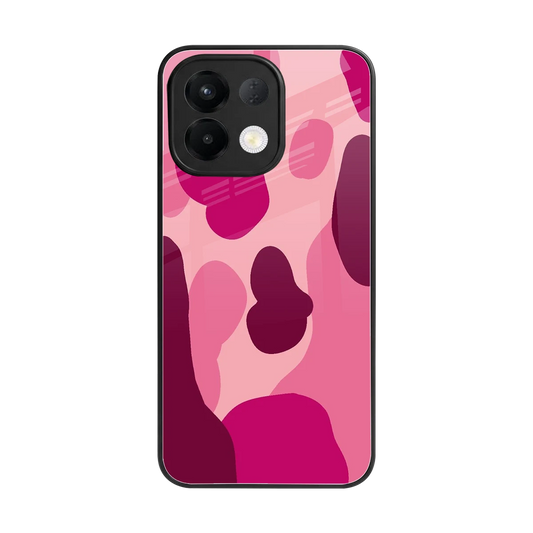 Pink Carousel back phone cover | glass case for oppo k13 5g
