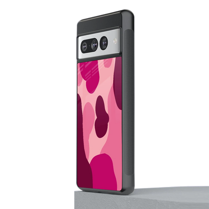 Pink Carousel stylish phone case for google pixel 7 pro | glossy glass and slim fit