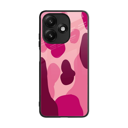 Pink Carousel back phone cover | glass case for redmi 12 5g