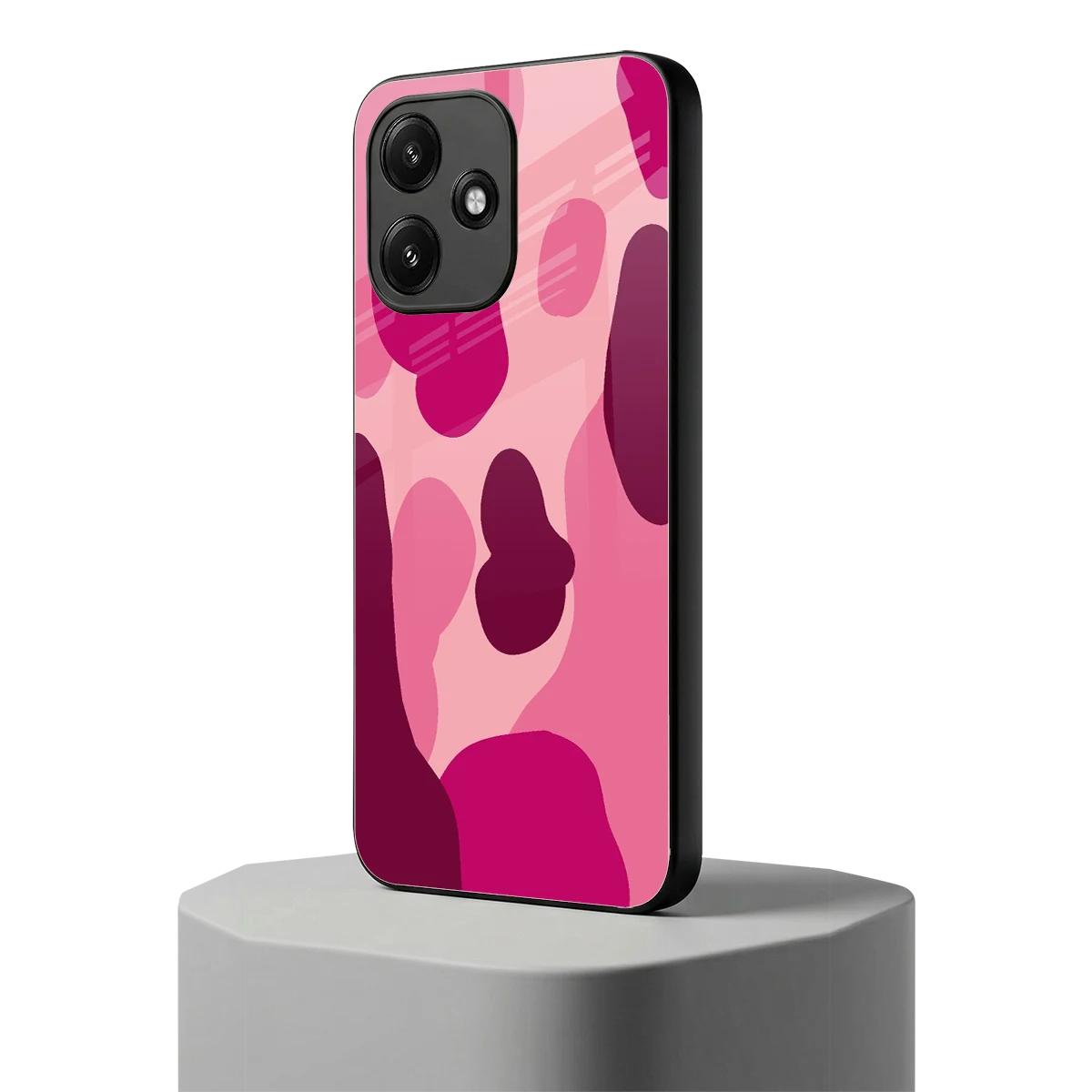 Pink Carousel redmi 12 5g mobile cover | shockproof glass phone case