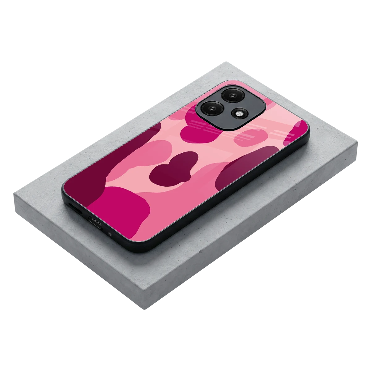 Pink Carousel stylish phone case for redmi 12 5g | glossy glass and slim fit