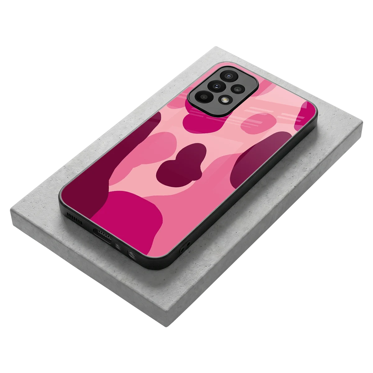 Pink Carousel stylish phone case for samsung galaxy a23 | glossy glass and slim fit
