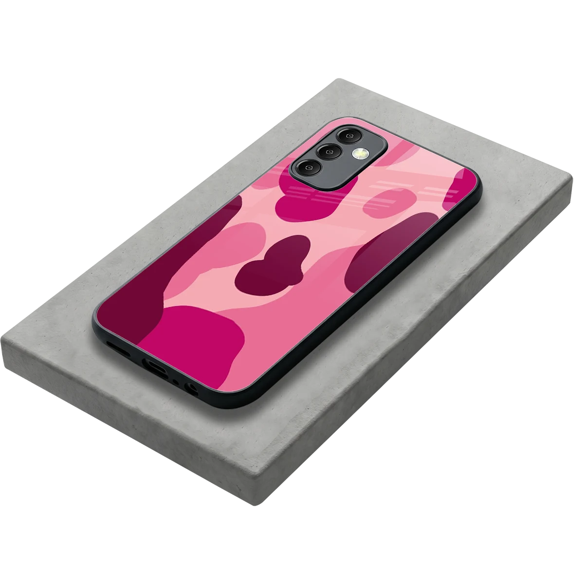 Pink Carousel stylish phone case for samsung galaxy m14 5g | glossy glass and slim fit