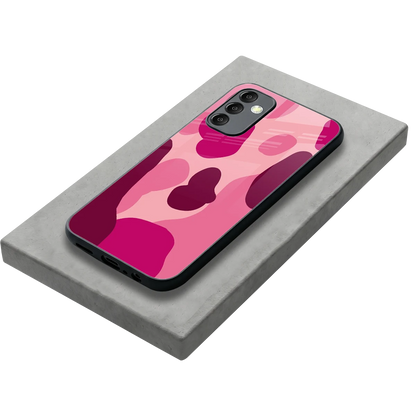 Pink Carousel stylish phone case for samsung galaxy m14 5g | glossy glass and slim fit