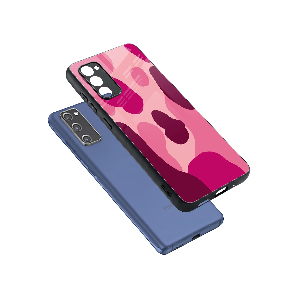 Pink Carousel sleek samsung galaxy s20 fe cover with tempered glass back and TPU edges