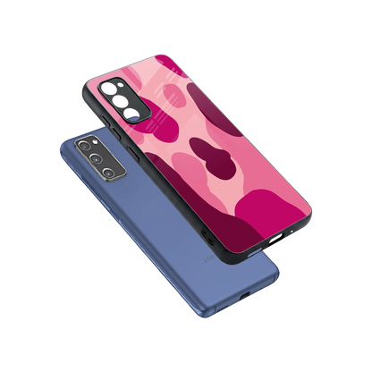 Pink Carousel sleek samsung galaxy s20 fe cover with tempered glass back and TPU edges