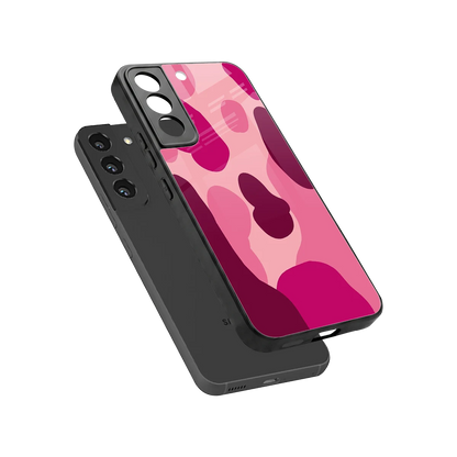 Pink Carousel sleek samsung galaxy s22 cover with tempered glass back and TPU edges