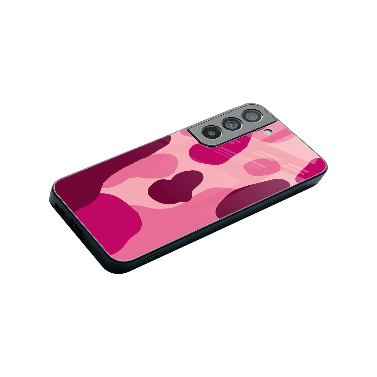 Pink Carousel stylish phone case for samsung galaxy s22 | glossy glass and slim fit