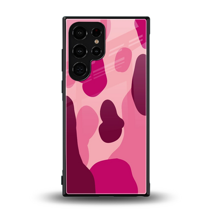 Pink Carousel back phone cover | glass case for samsung galaxy s24 ultra