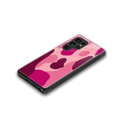 Pink Carousel stylish phone case for samsung galaxy s25 ultra | glossy glass and slim fit