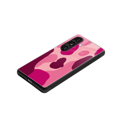 Pink Carousel stylish phone case for samsung galaxy s24 | glossy glass and slim fit