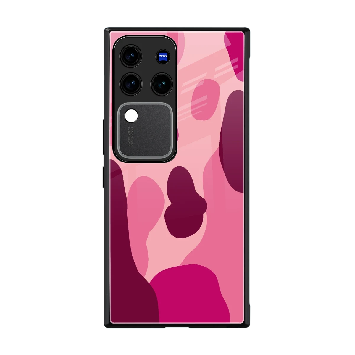 Pink Carousel back phone cover | glass case forvivo v30 pro