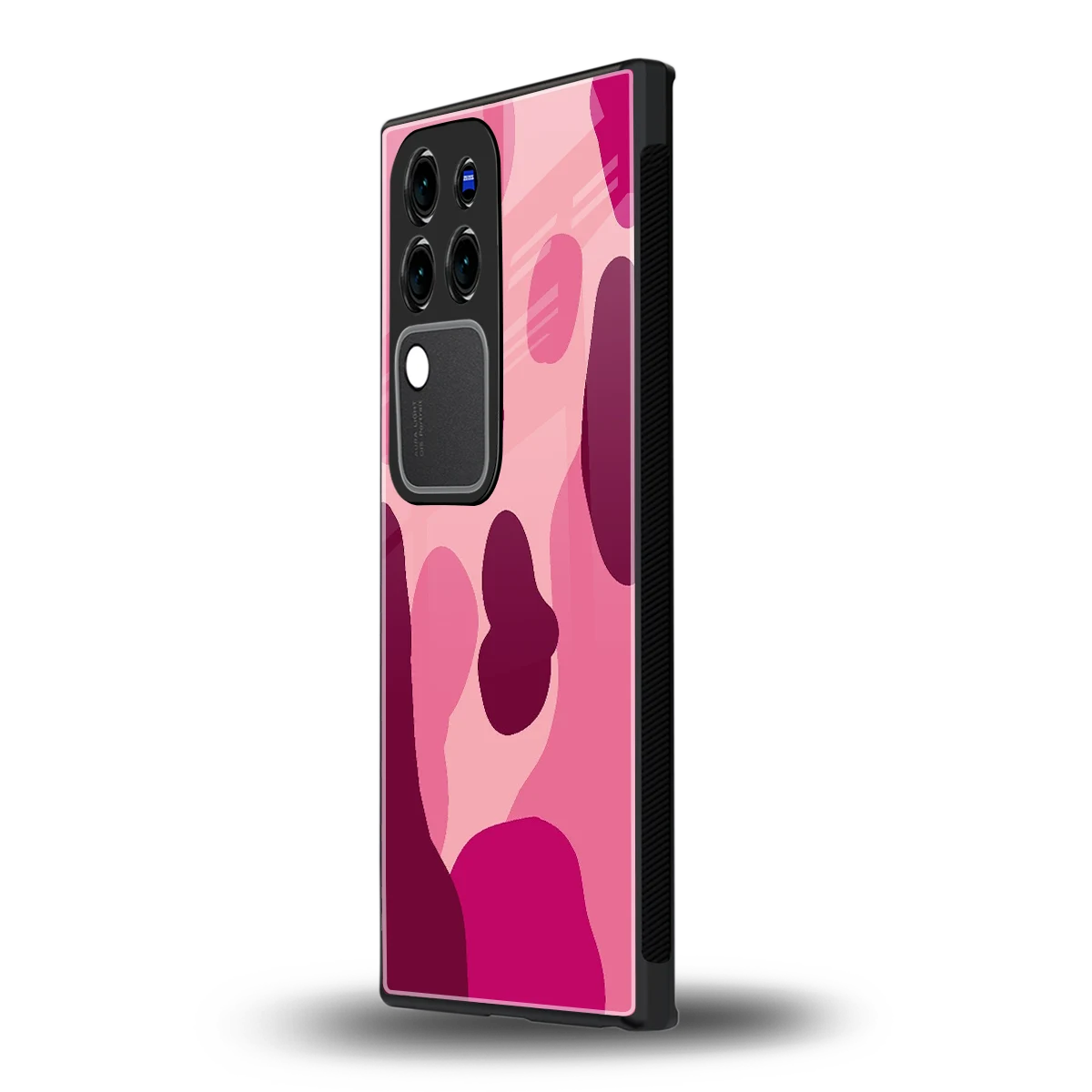 Pink Carouselvivo v30 pro mobile cover | shockproof glass phone case