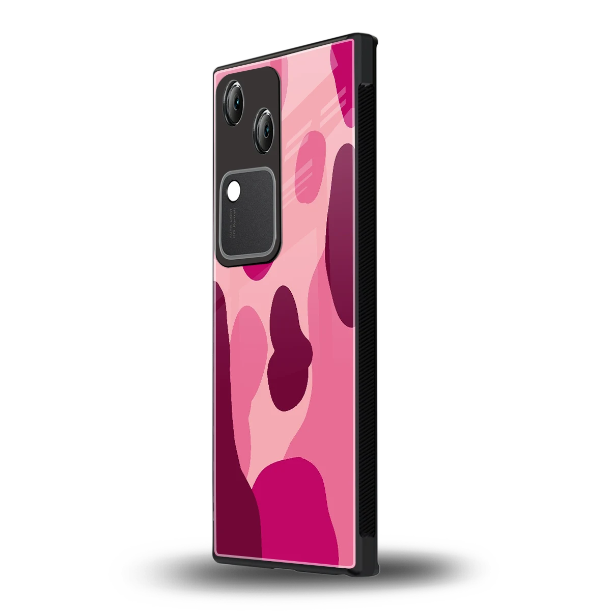 Pink Carousel vivo v30 mobile cover | shockproof glass phone case