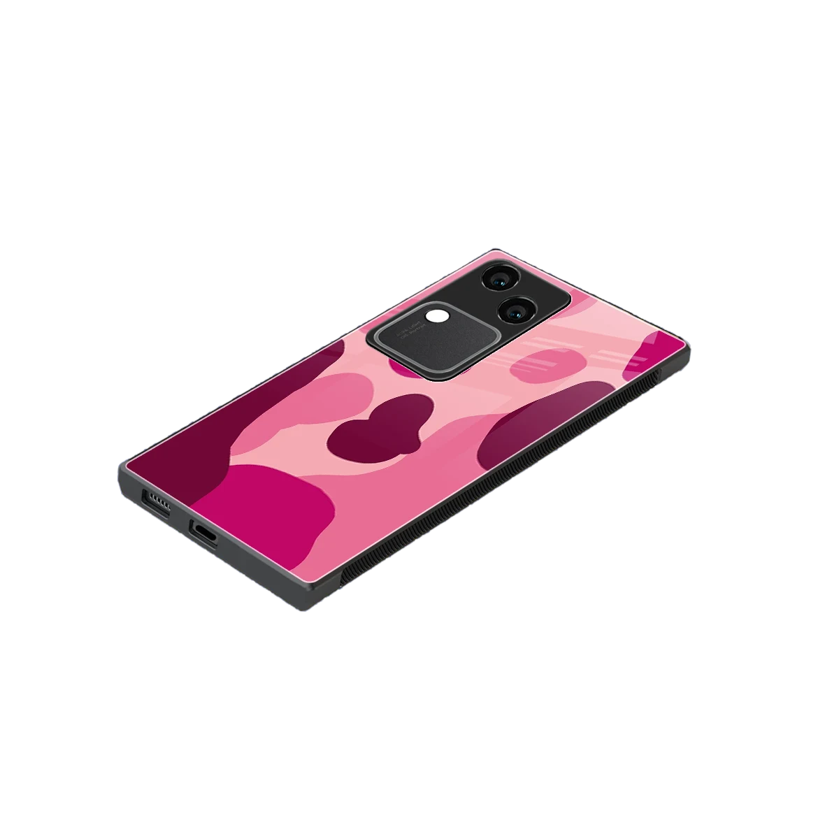 Pink Carousel stylish phone case for vivo v30 | glossy glass and slim fit