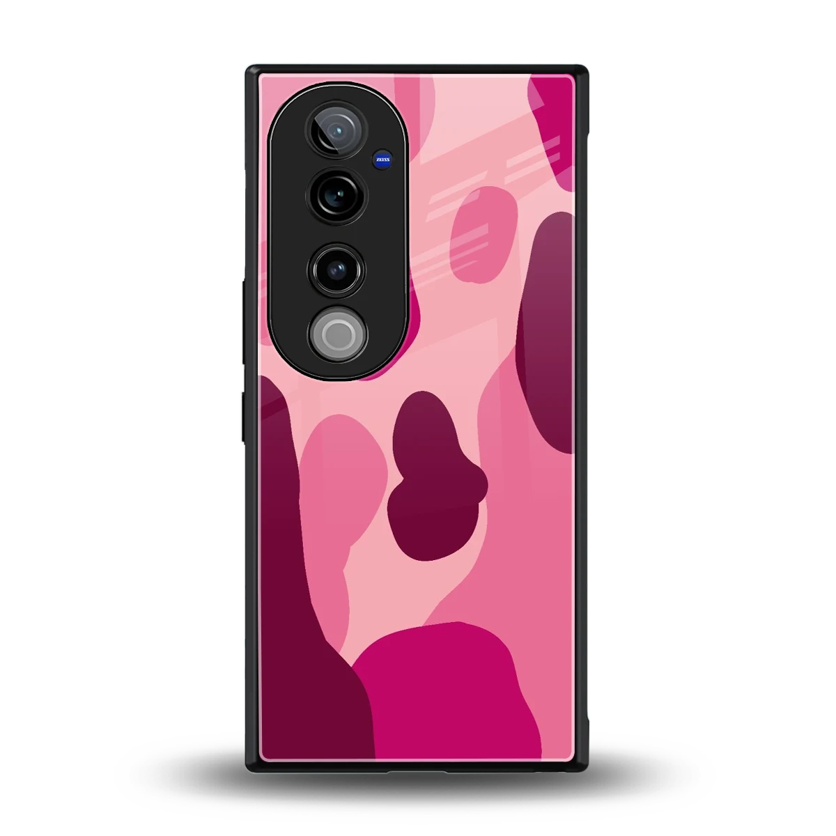 Pink Carousel back phone cover | glass case for vivo v40 pro